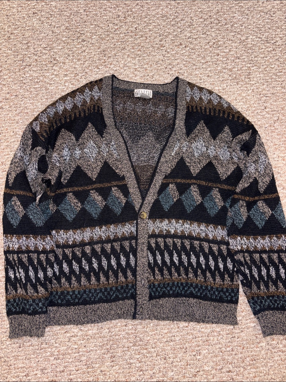 Men’s Vintage Button Cardigan